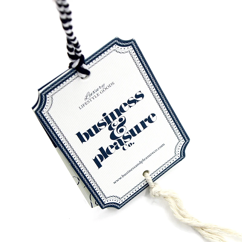 hang tag clothing label card in fashion design