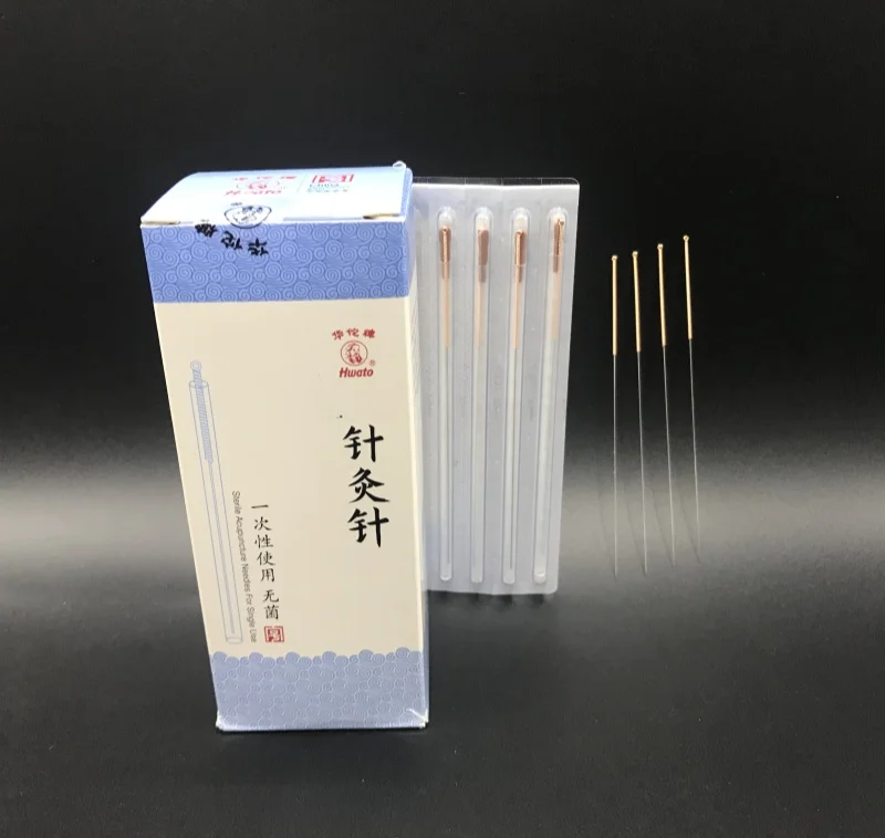 Many Sizes Disposable Sterile Copper Handle Dry Needling Acupuncture Needles Package 100pcs Per Box With Tube needle