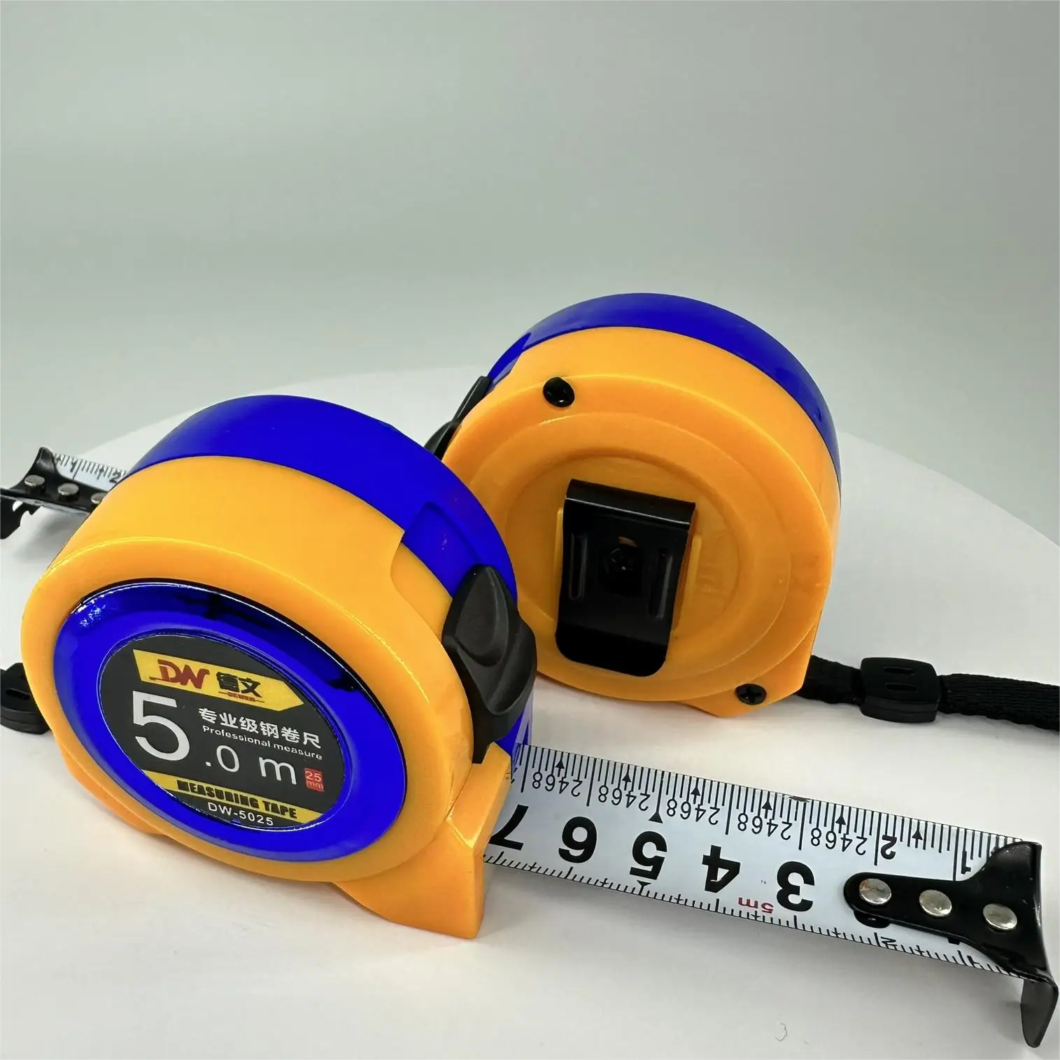 Dewen Rubber Coated 3m/5m/7.5m/10m Tape Measure Customizable Logo Measuring Tape for Measurement Made in China 5m Meters