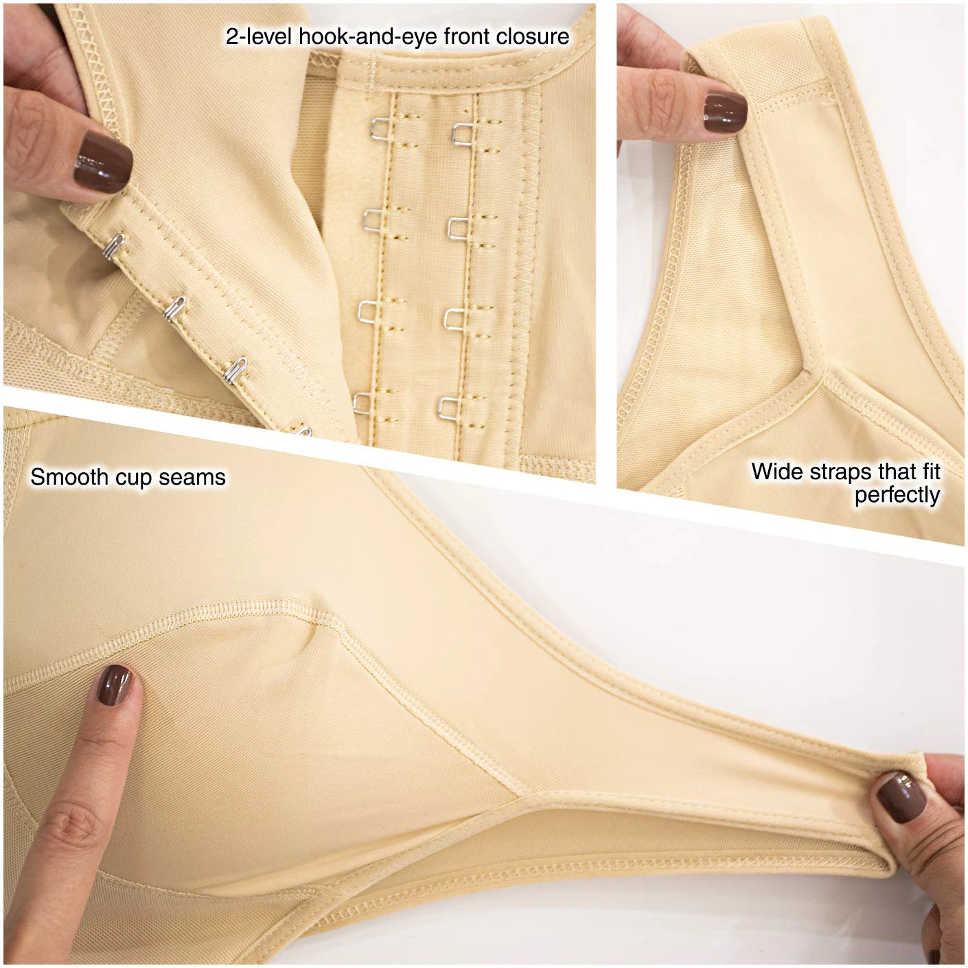 Breathable Fabric Yoga Sport Tops After Childbirth Post Surgical Faja Breast Shapewear Post Op Bra Shaper