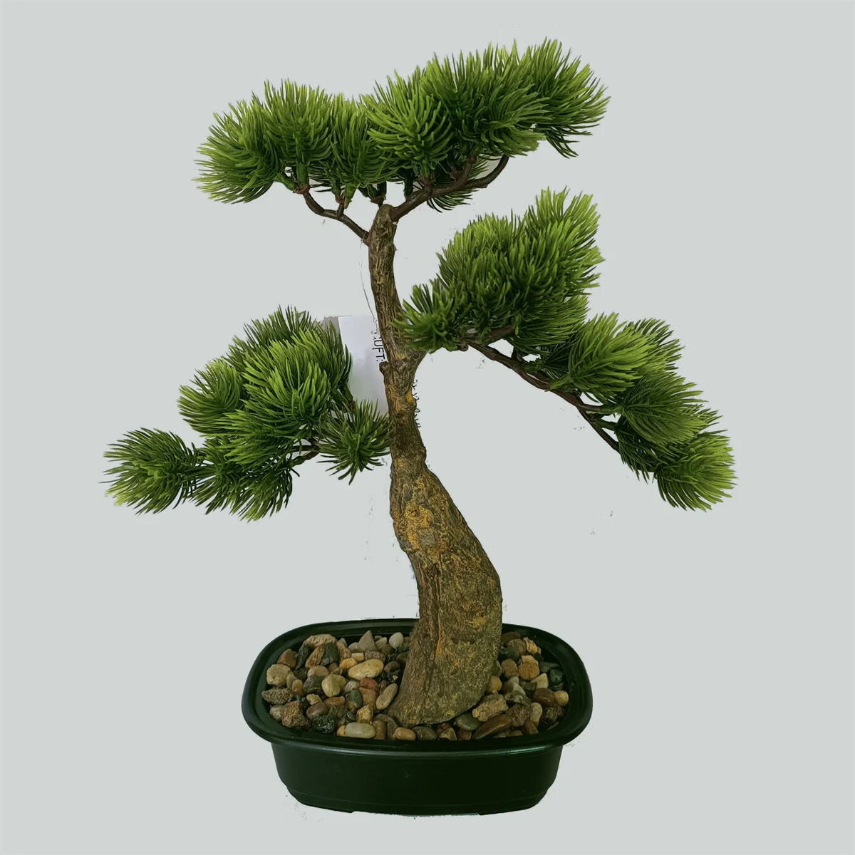 China tradition style plastic pine bonsai 32cm pine bonsai tree for home ttable decor