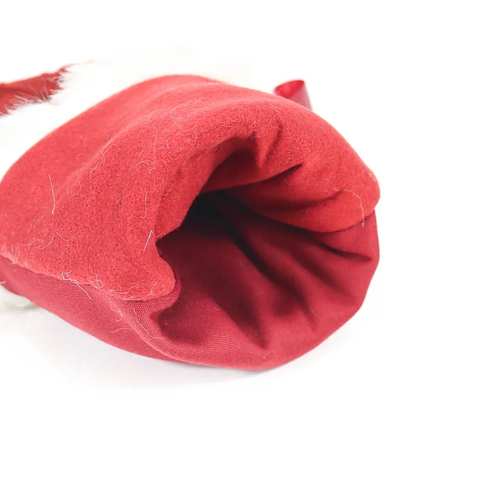 Diamond Pattern Knitted Stocking Good Quality Hanging Christmas Christmas Decoration Supplies Christamas Decoration 7 Days Red