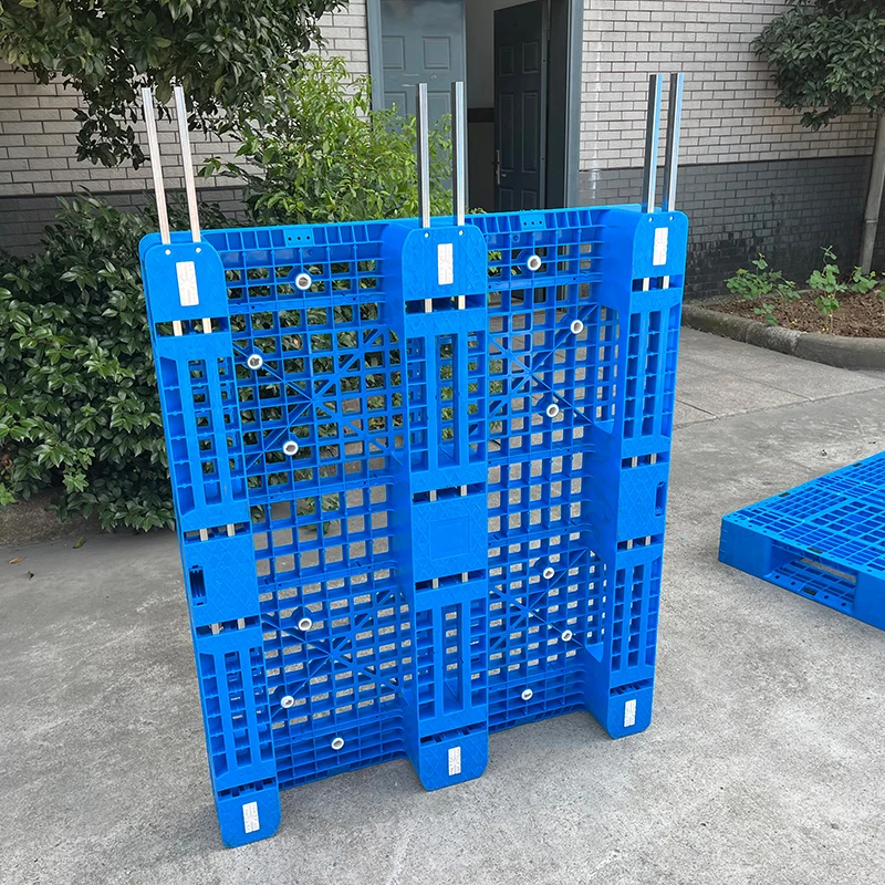 LK1210 сетка 3 направляющие HDPE сверхмощный евро поддон переработанный пластик для хранения транспортировки и использования на складе