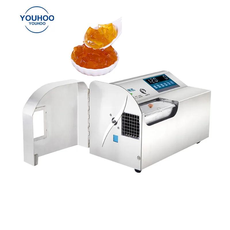 Milk tea shop fruit jelly machine jelly depositor cutter machine to make jelly cubes