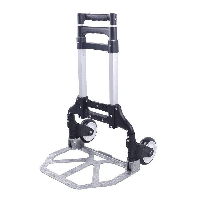 All Terrain Stair Climbing Cart Hand Truck with Bungee Cord Folding Trolley for Upstairs Cargo with Bag