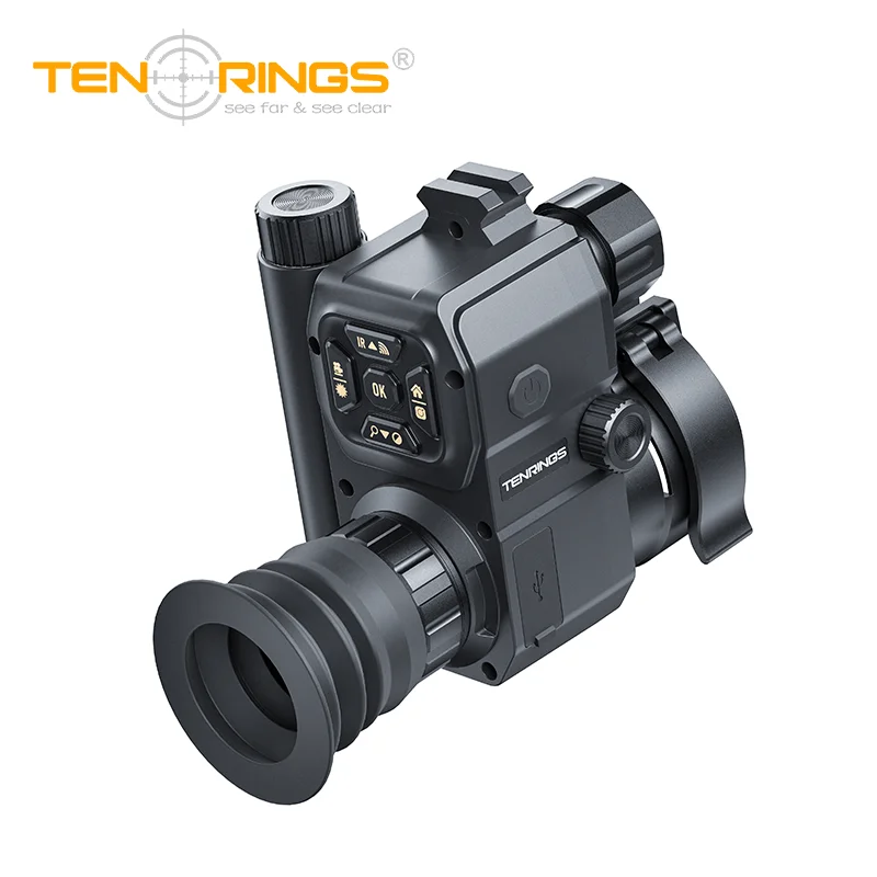 Ten Rings NV200 clip-on Rear night vision scope 1080p Sony CMOS sensor IR rangefinder for hunting