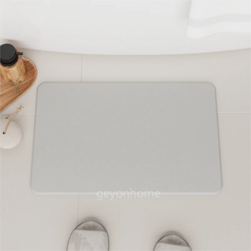 Natural bathroom mat Diatomaceous Earth Bath Stone Mat Quick Drying Non-Slip mat