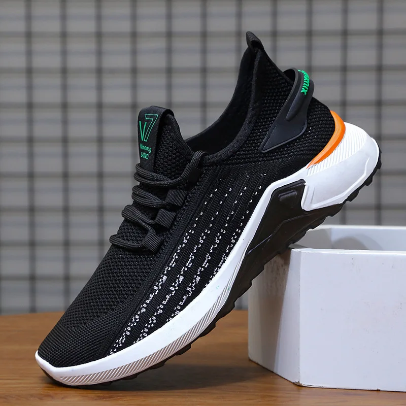 summer new fashion light weight air cushion running shoes for men