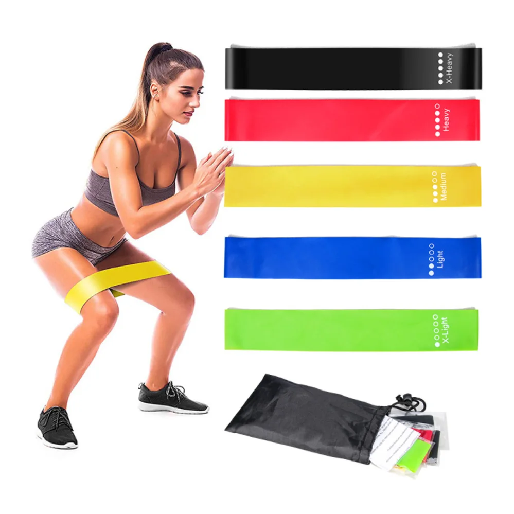 2022 Hot Selling Unisex Custom Logo Elastic Resistance Band Home Gym Training Strength Elastic Bands for Fitness