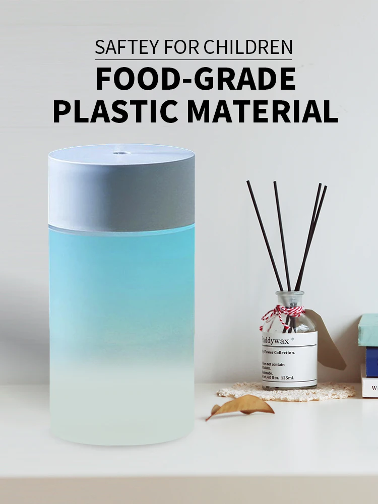 260ML USB Ultrasonic Air Humidifier LED Lamp Mini Essential Oil Diffuser Car Purifier Aroma Anion Mist Maker With Romantic Light