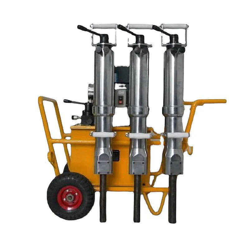 Hydraulic Rock Splitting Machine Tunnel Opening Adopts Small Rock Splitter with 250 Type 4kw Electric Pumping Station