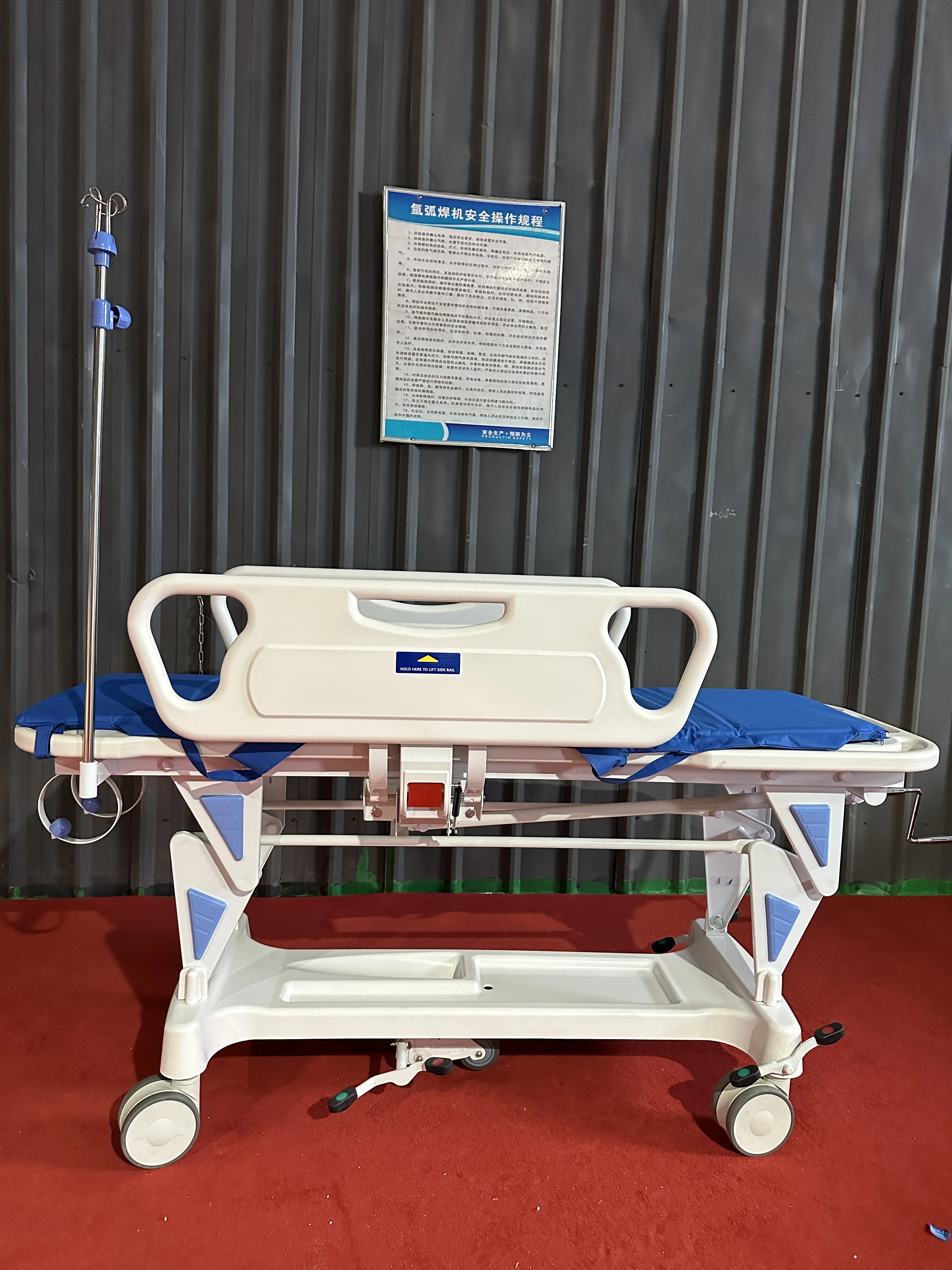 Medical equipment Hospital Ambulance Emergency Rescue Folding Bed Transport Stretcher Patient Luxurious Stretcher Bed