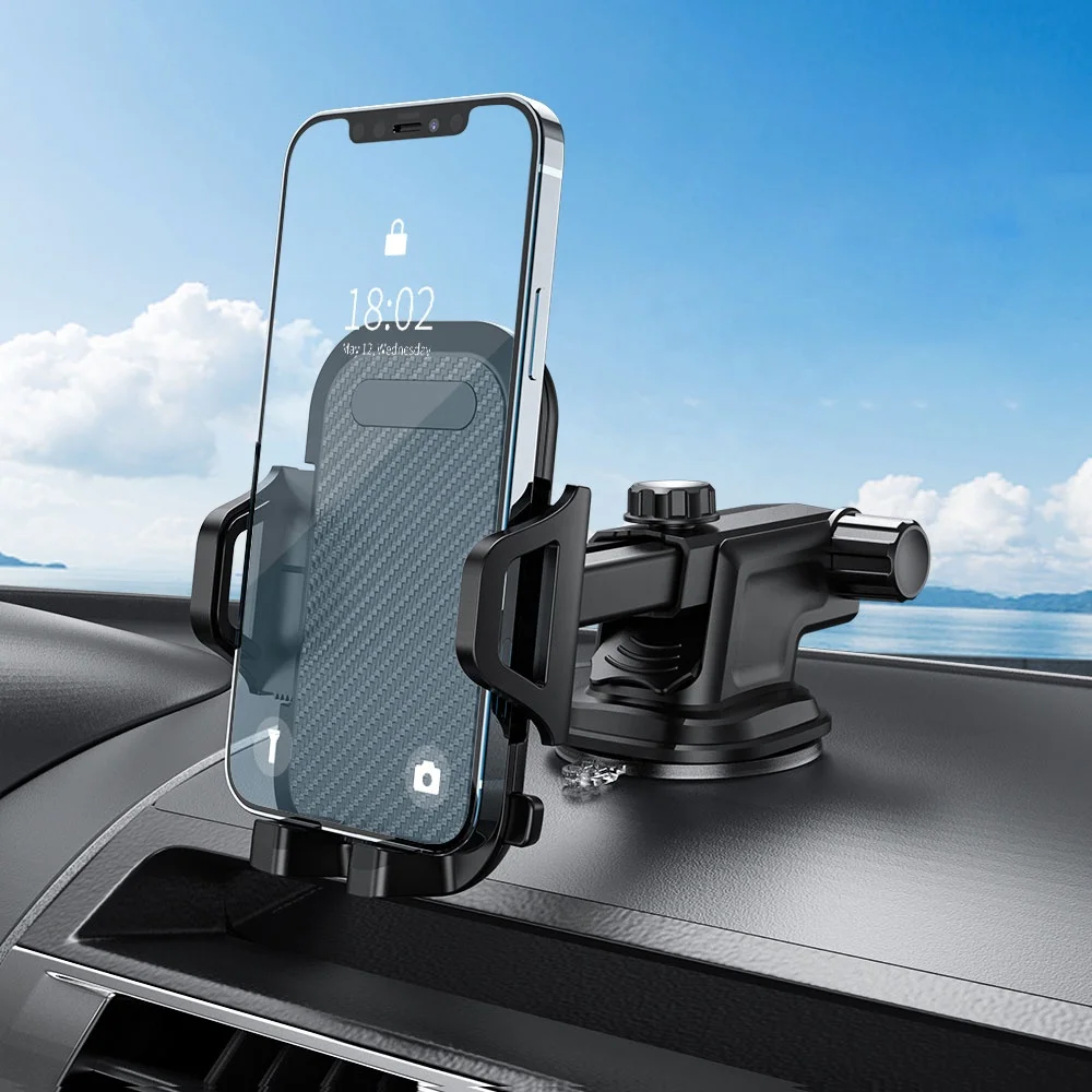 Shenzhen Factory Universal Flexible Arm Car Dashboard Air Vent Sticker Holder Heavy-Duty Car Mount Holder