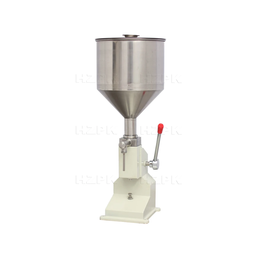 hzpk A03 manual piston 10ml vial flacon attar lipstick filling machinery liquid small