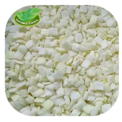 Wholesale BRC certified IQF frozen onion dices white onion in bulk