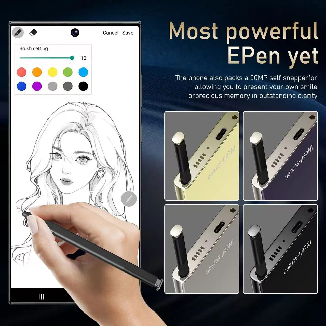 2024 S24 Ultra Cellphone Original 16GB+1TB Smartphone 7inch Unlocked dual card 5G Phones Android 13.0 Mobile phones