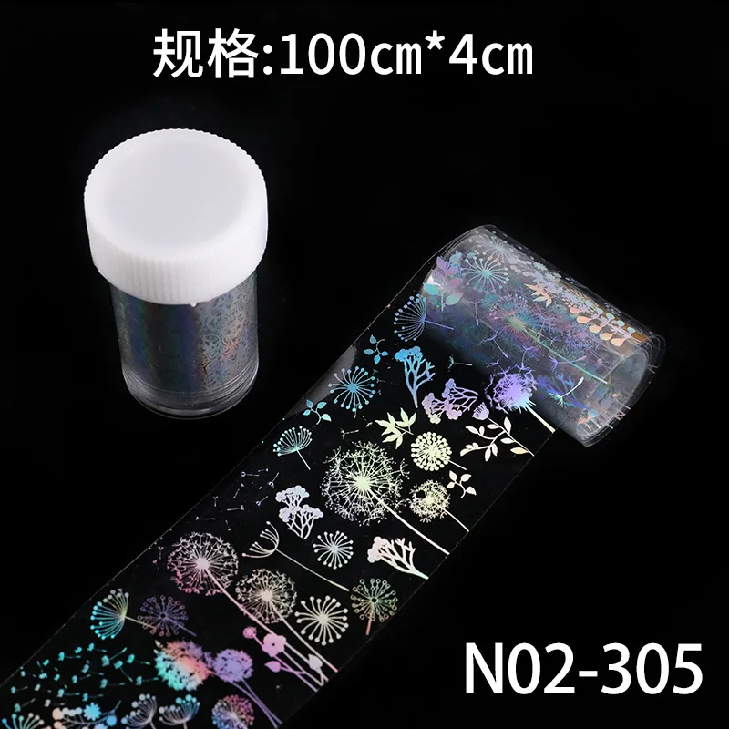 Multi Pattern Laser Effect Nails Stickers Bear Space Machine Shape Sticker For Nail Art Beauty