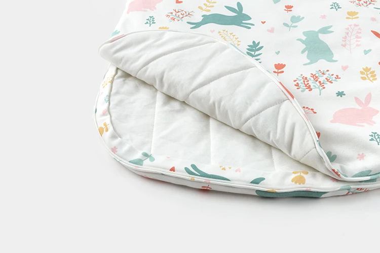 Новое поступление, 100% хлопковые стеганые спальные мешки SD004 для малышей, зимний детский спальный мешок без рукавов на молнии