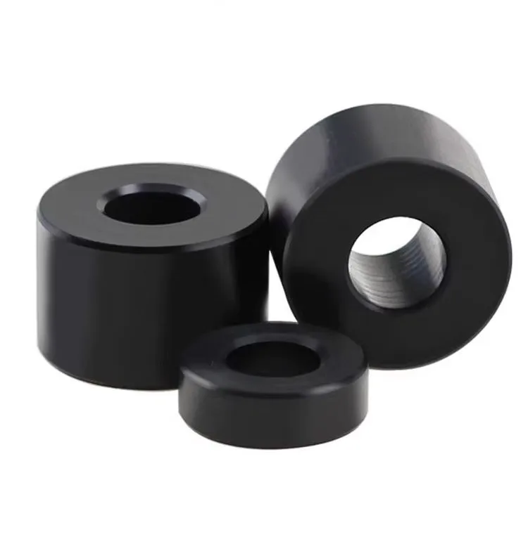 Factory Customized High Quality CNC Lathe Machining White Black Plastic POM Delrin Lathe Parts Delrin Washer Delrin Standoff