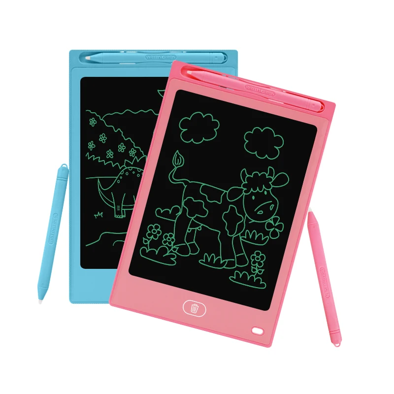 Homeschool Erasable Writing Tablet With Clear Button Smart Writing Tablet 8.5 Inch Single Color Screen Digital Notepad