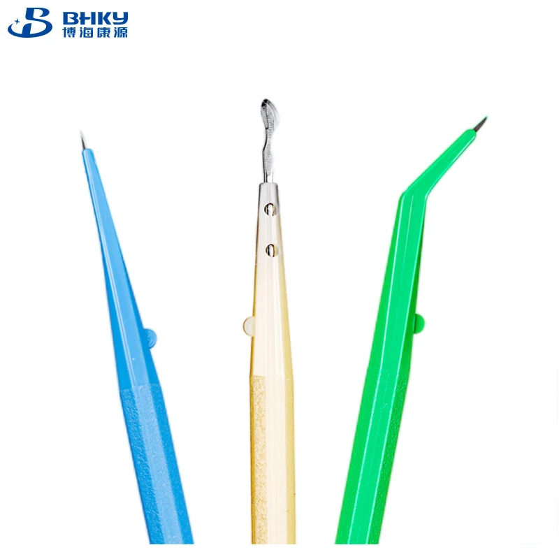 BHKY Good 10 Pieces Disposable Scalpel Handle 24 22 Carbon No. 3 No.15 Micro Surgical Scalpel with Blades