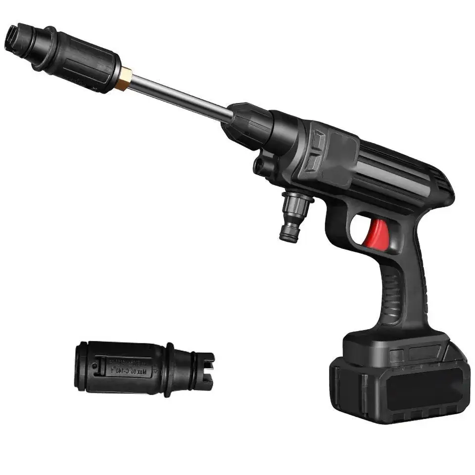 Portable high pressure car washer  Car Washing Machine Battery Electric Portable Gun copper car wash equipment