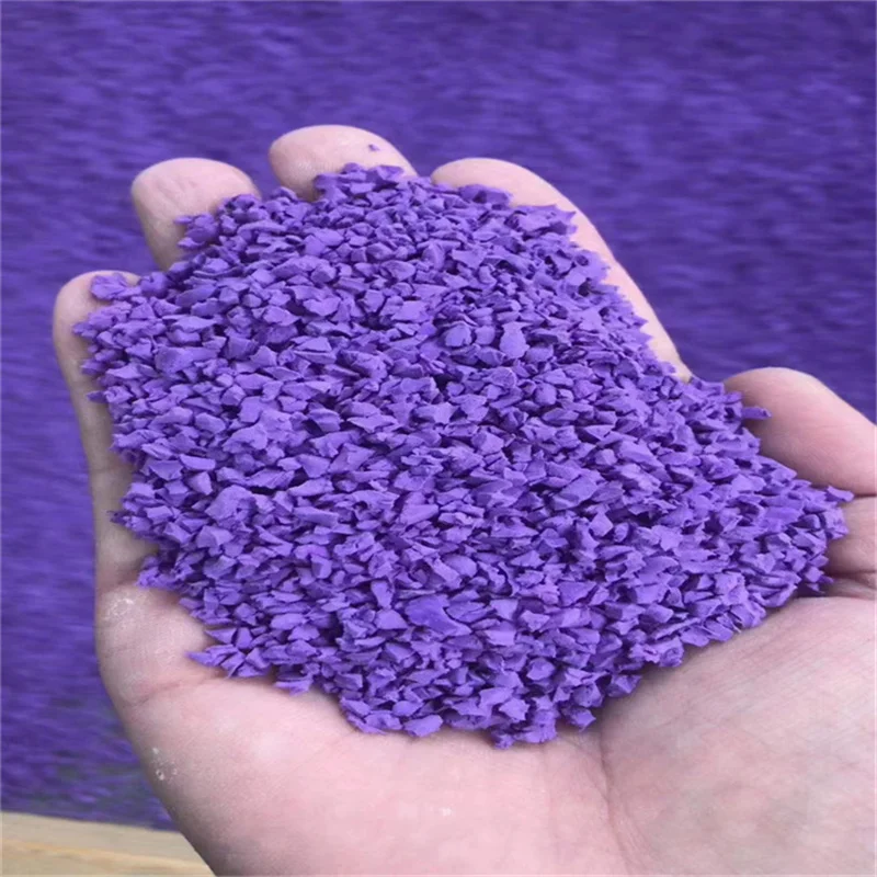 EPDM granules EPDM Colored Rubber Particle Kindergarten Park Community Fitness Trail Lawn Filling with Green Particles