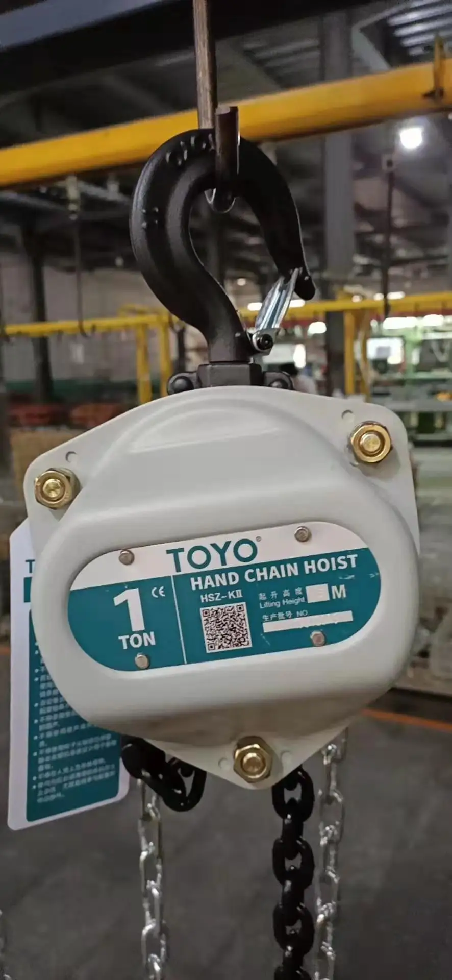 High Quality TOYO 1ton KII Multi Functional Best Selling Manual Hand Hoist Block China