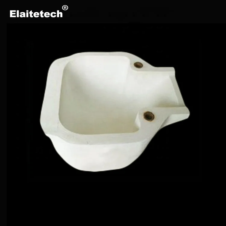 Die casting usage aluminum titanate castable spoon & ceramics pour ladle for gravity casting foundry