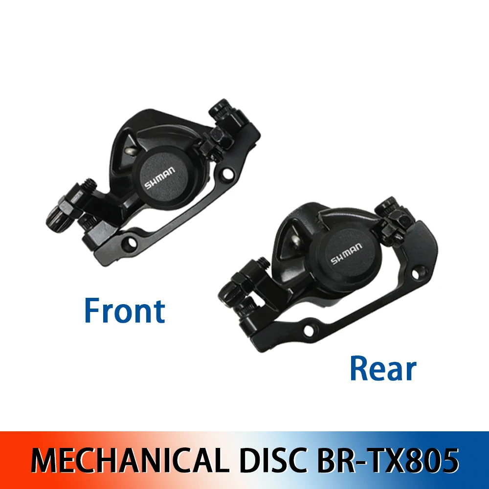 BR-TX805 bicycle Mechanical Disc Brake Calipers with Resin Pads caliper TX805 with Bolts