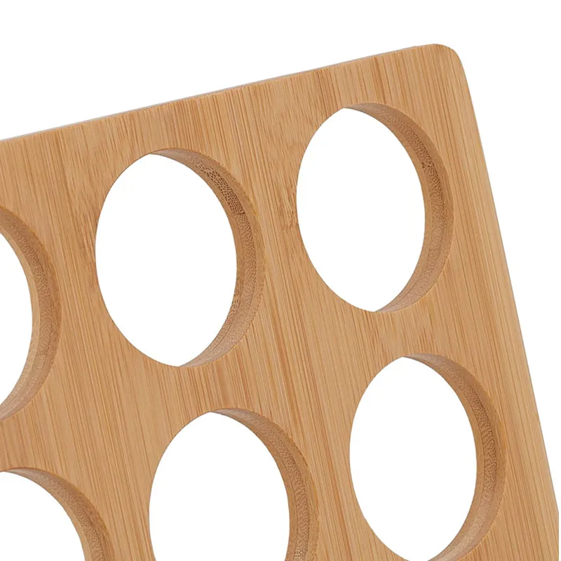 Office and Kitchen Countertop Bamboo Coffee Pod Storage Rack Coffee Pod Holder Coffee Capsules Colder for Dolce Gusto