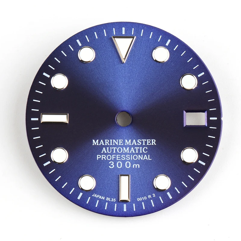 28,5 мм супер светящиеся часы циферблат 4 фута подходит для 2824 8215 циферблат часов