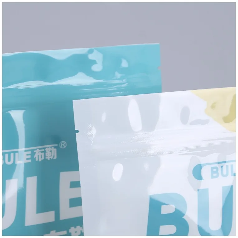 Custom Food Grade Stand Up Bag Plastic Pouch Spice Packaging Zipper Bags