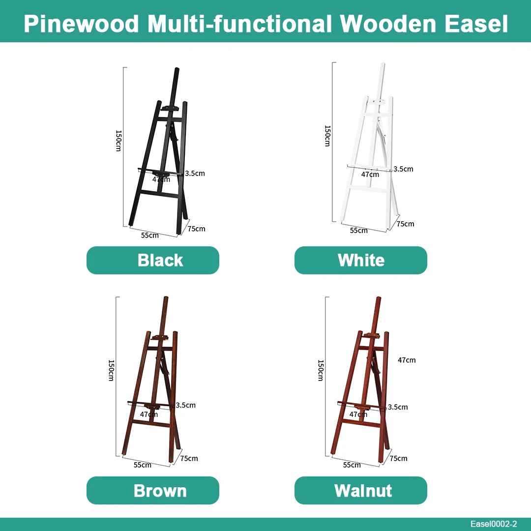 Factory wholesale Mini Canvas And Natural Wood Easel Set Multi size mini wood easel with canvas sets for kids painting