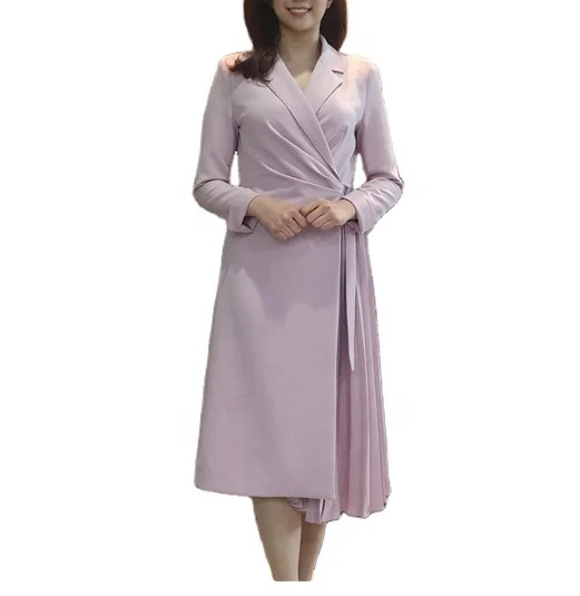 Hot Sale Fancy Dresses Casual Office Dress Suit Blazer Formal Ladies Gowns Modern Business Dress for women