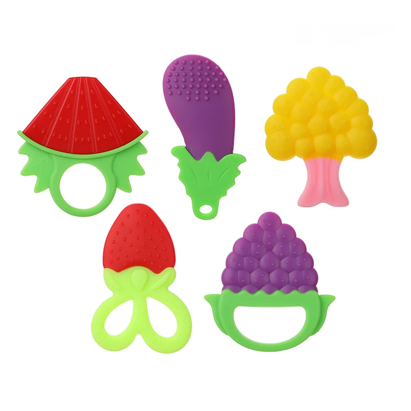 Wholesale Price Fruit Baby Toys 0 6 Months Babies Teething Toys Silicon Baby Toys
