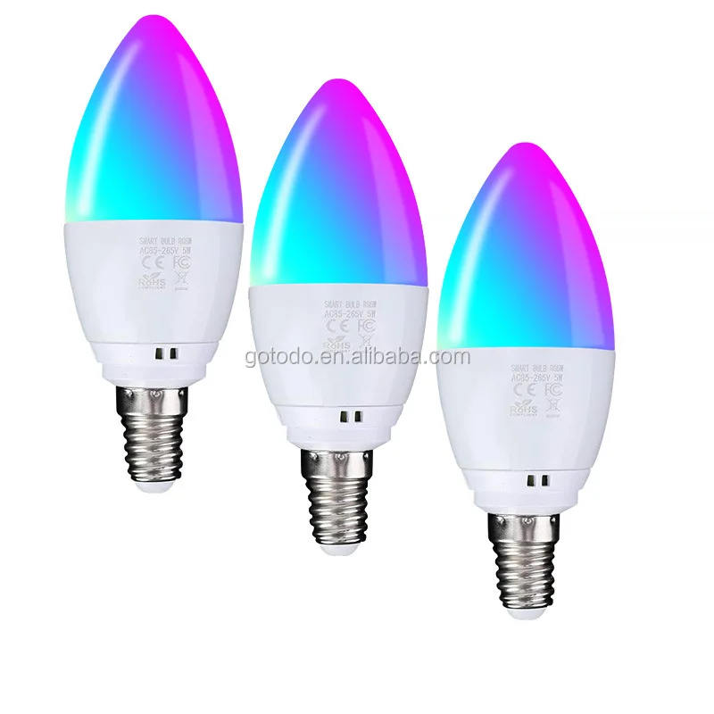 Светодиодная лампа с регулировкой яркости, 7 Вт, 6 Вт, Wi-Fi, Rgb, E27, 9 Вт, 8 Вт
