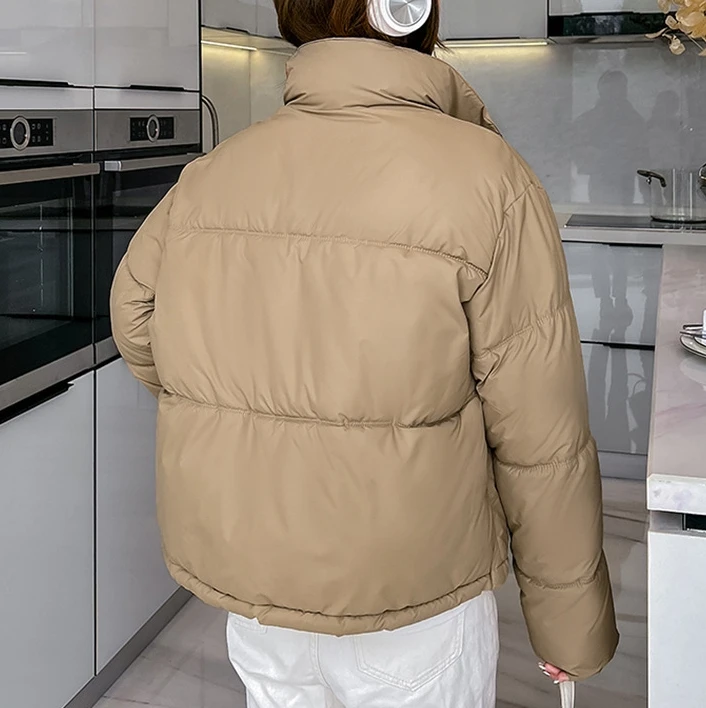 S-XL  Down and cotton jacket Korean loose and thick jacket Short cotton clothing