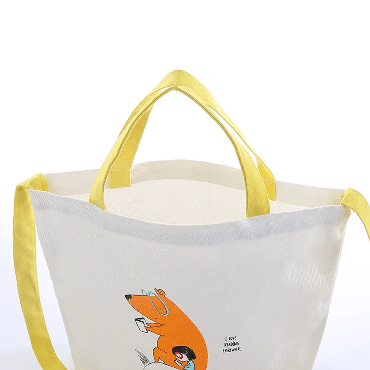 Shopping Bags Wholesale Plain Organic Reusable Foldable Custom Design Print Cotton Canvas Tote Bag Beach Shopping Bag With Logo