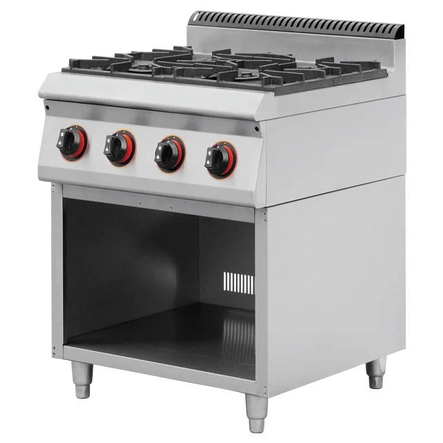 Stainless steel gas stove cooker with 4 range burners Commercial Gas Range