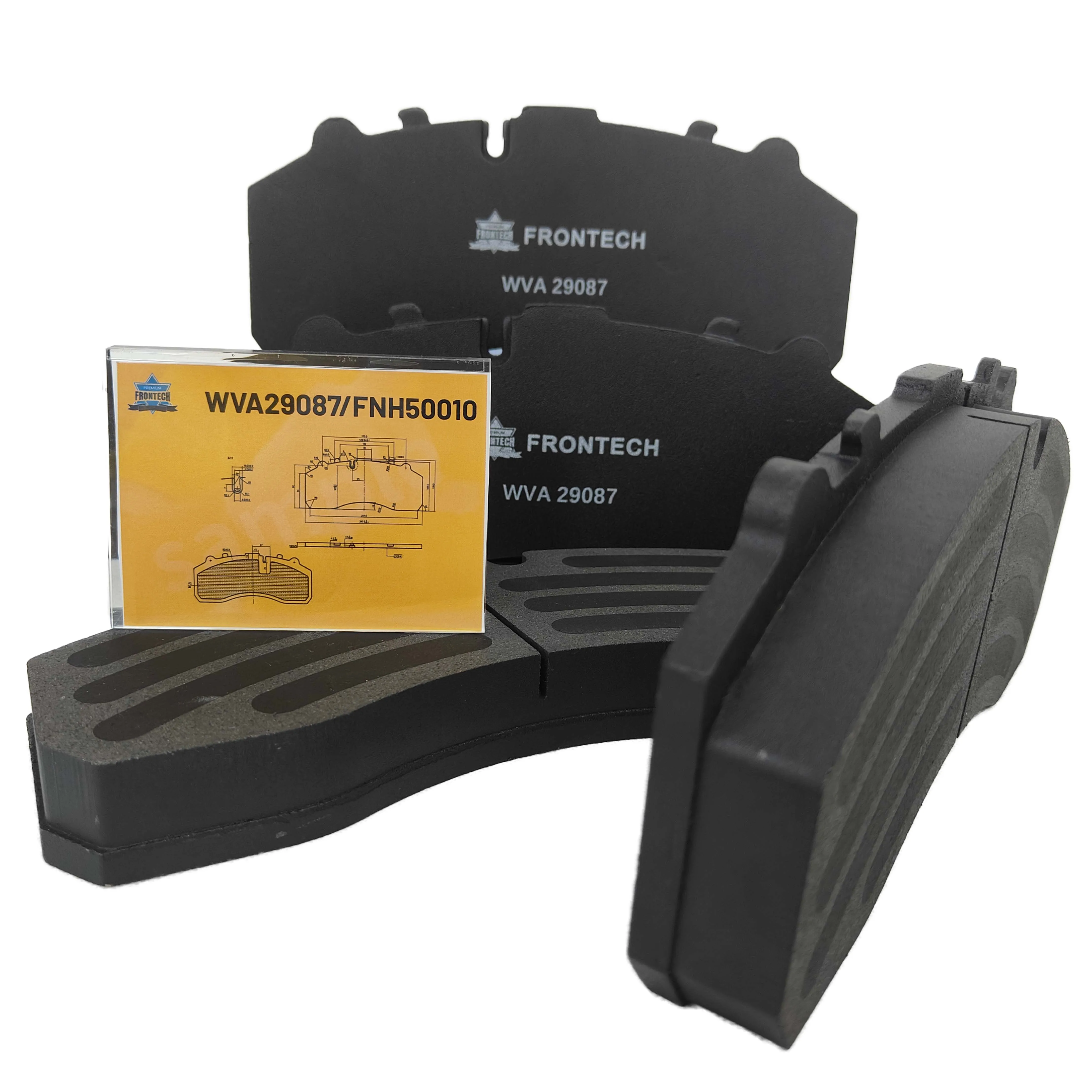 WVA29087  High Quality Heavy Duty Truck Brake Pads Brake Pad and Sensor for Renault Truck BPW