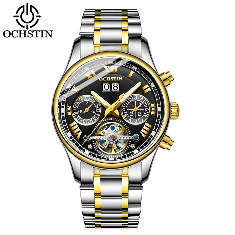 OCHSTIN 6137 Classic Business Stainless Steel Case Men Wristwatches Automatic Tourbillon Watch Oem Watch Mechanical