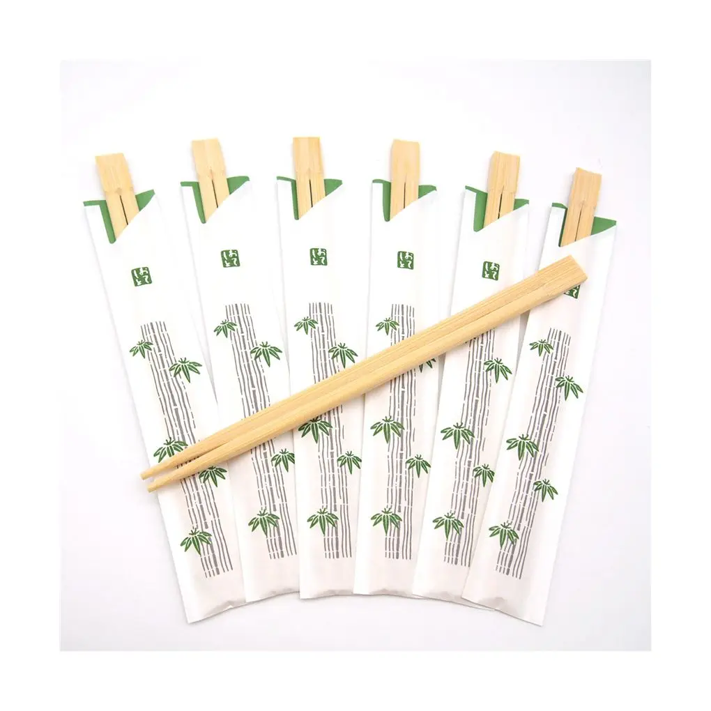 customized paper wrap tensoge bamboo chopsticks disposable