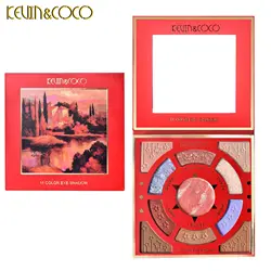 2022 new 11-color red dream pearlescent matte sequins earth color eyeshadow palette can be customized in small batches