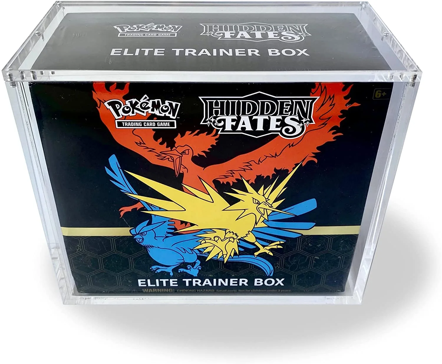 Premium UV Protection Pokemon  Elite Trainer Box Magnetic Acrylic Display Case ETB Protector with LED Base
