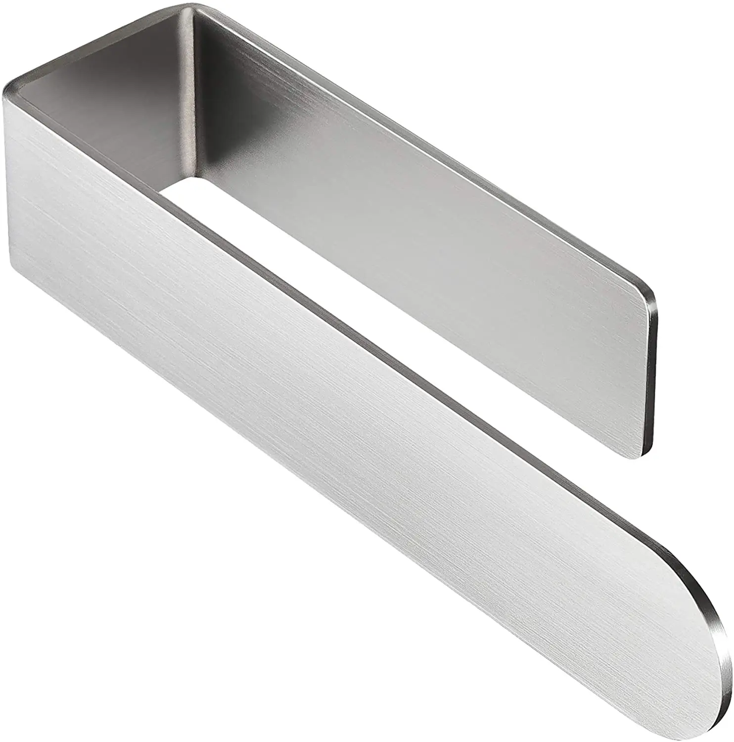 Brushed SUS 304 Stainless Steel Hand Towel Holder Self-Adhesive Bathroom Wall-Mounted Towel for Hotels