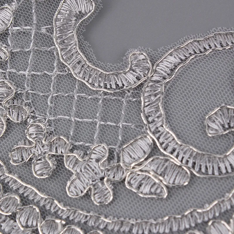 party dresses women border lace embroidery flower cord border embroidery champagne gold lace fabric