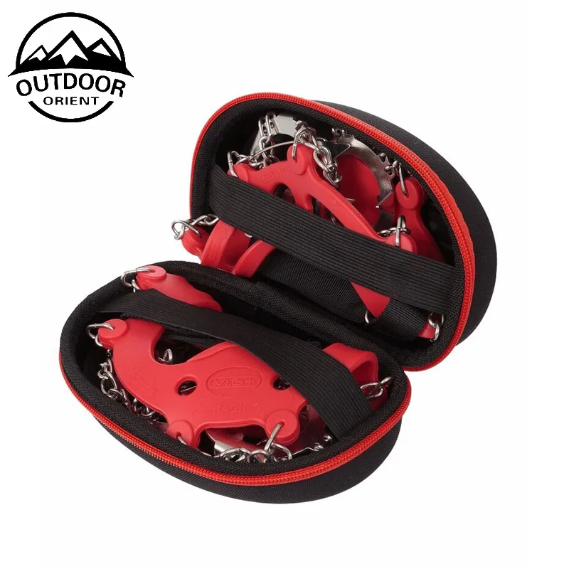 manufacturer for Anti Slip Snow ice hiking crampons Climbing Ice Grips Stainless Steel Spikes Shoes Safe Protect hiking Crampons