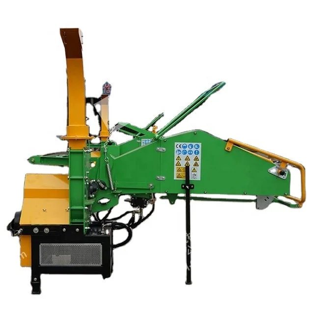 CE Approved Factory Price 3 Point Hitch Hydraulic PTO Driven WC8 Wood Chipper Shredder