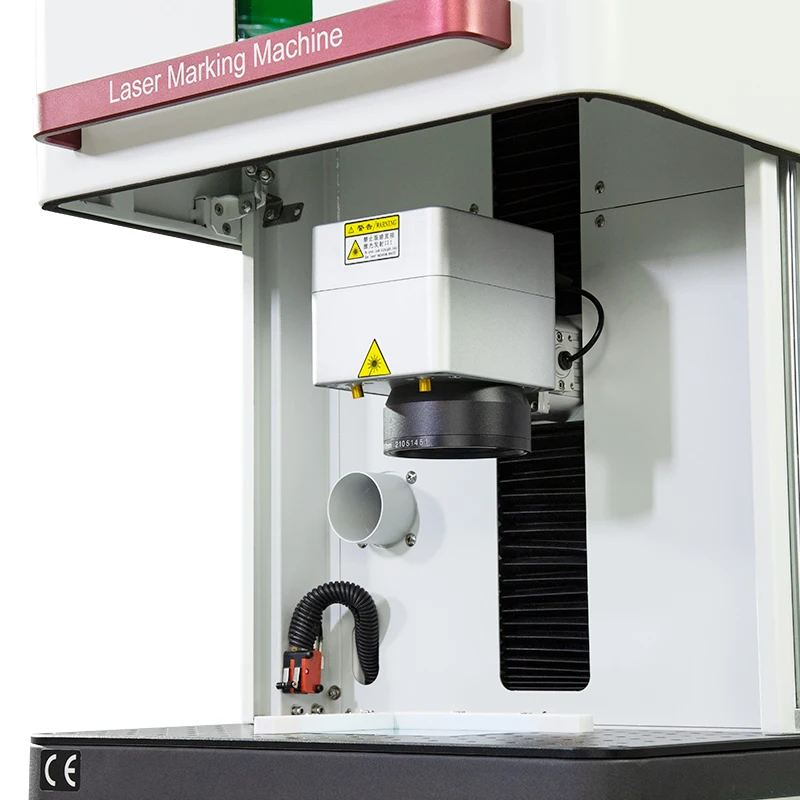 20w 30w  Cheap Fiber Laser Marking Machine Enclosed Laser Marker With Cover